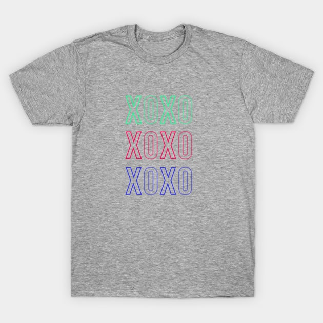 Triple XOXO T-Shirt by AlmostMaybeNever